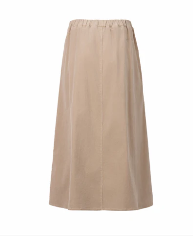 VASSALLI A-LINE  OAT CORD SKIRT WITH DRAWCORD