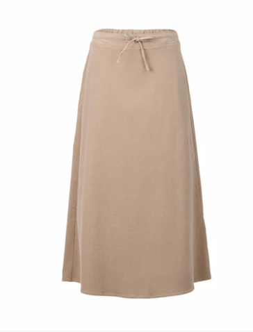 VASSALLI A-LINE  OAT CORD SKIRT WITH DRAWCORD