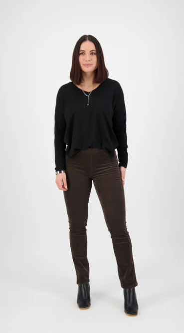 VASSALLI WALNUT  SLIM LEG PULL ON CORD
