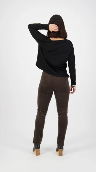 VASSALLI WALNUT  SLIM LEG PULL ON CORD