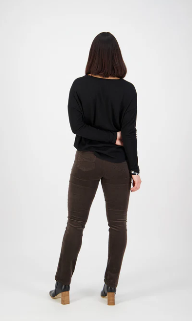 VASSALLI WALNUT  SLIM LEG PULL ON CORD