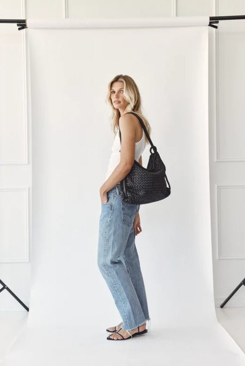 VESTIRSI BELLA WOVEN 2 IN 1 BACKPACK TOTE