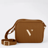 VESTIRSI KIRSTY TAN QUILTED CROSSBODY BAG