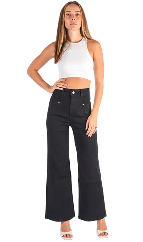 WAKEE SLICE POCKET JEAN BLACK