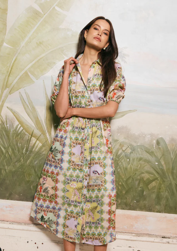 WALNUT RITZ THE AVIARY TOULOUSE DRESS