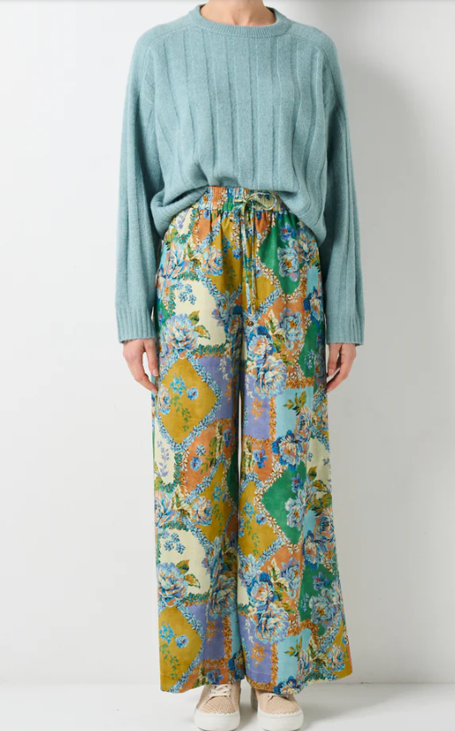 WALNUT VERMONT PANT PEONY PATCHWORK