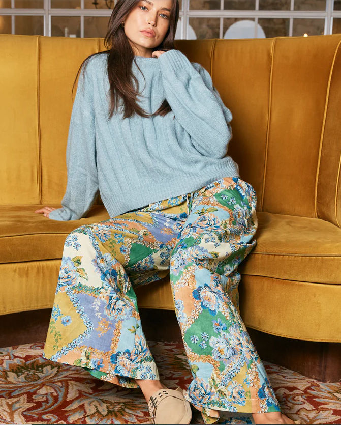 WALNUT VERMONT PANT PEONY PATCHWORK