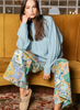 WALNUT SEVILLE RIB JUMPER BLUE