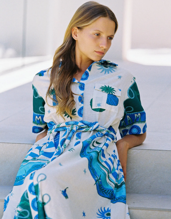 WALNUT CANNES DRESS ANDIAMO