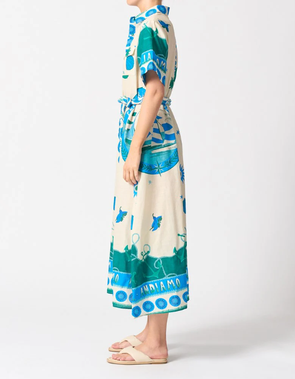 WALNUT CANNES DRESS ANDIAMO