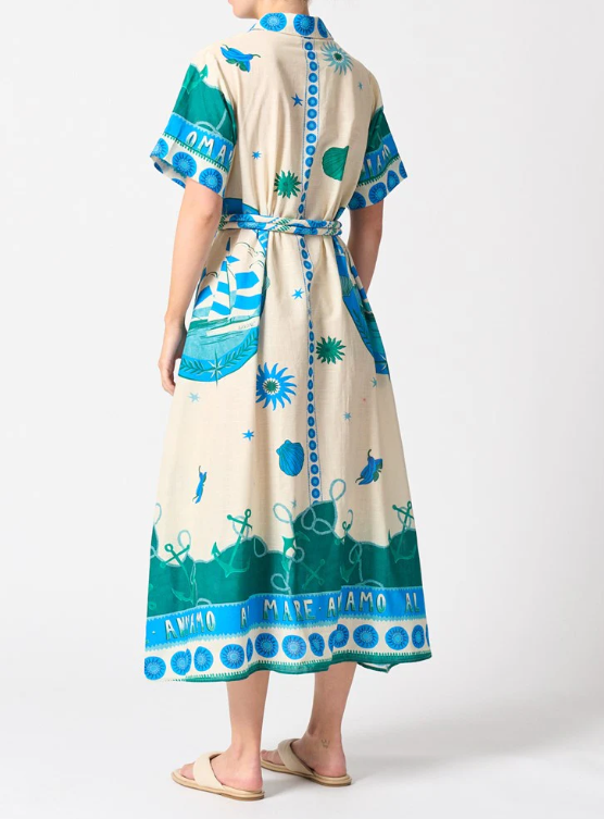 WALNUT CANNES DRESS ANDIAMO