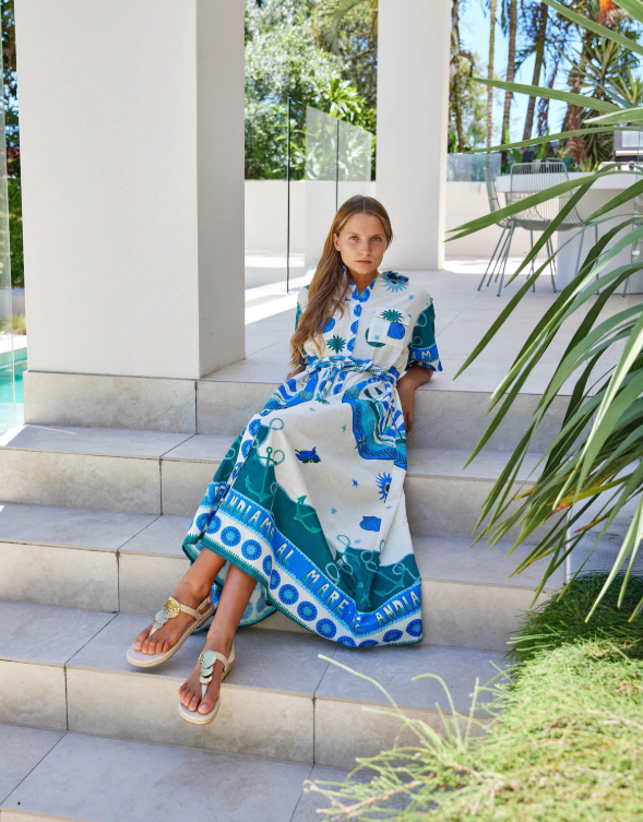 WALNUT CANNES DRESS ANDIAMO