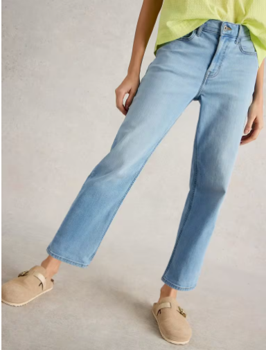WHITE STUFF BLAKE STRAIGHT CROP DENIM