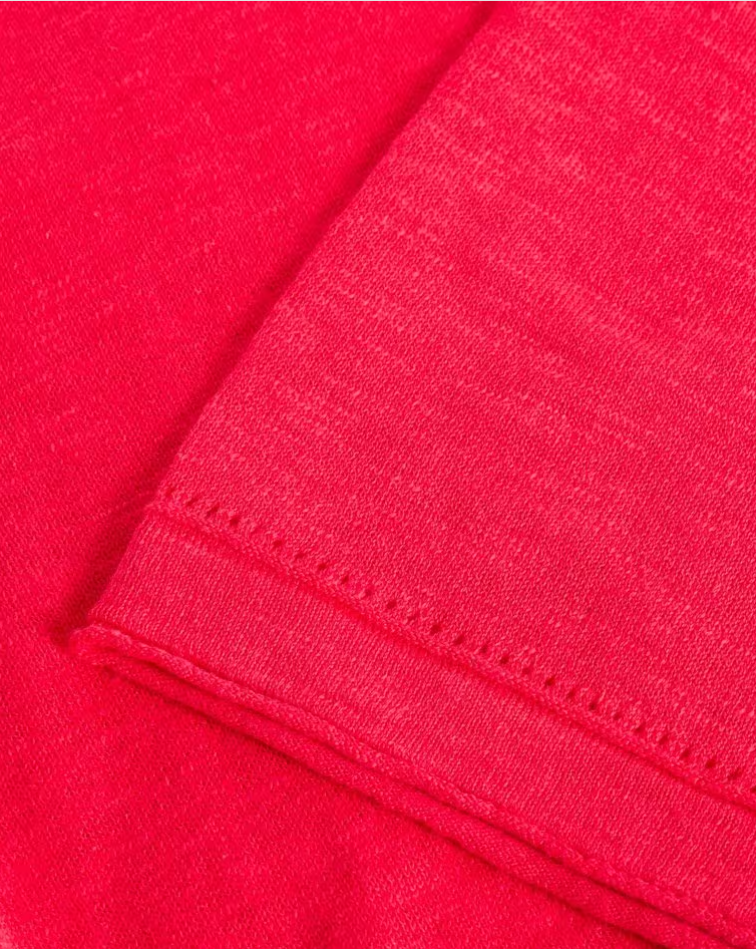WHITE STUFF KATE LINEN BLEND TEE PINK
