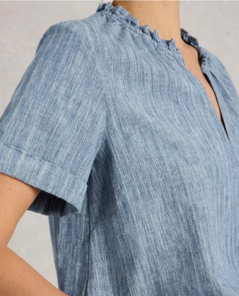 WHITE STUFF TEAKIE STRIPE  TOP