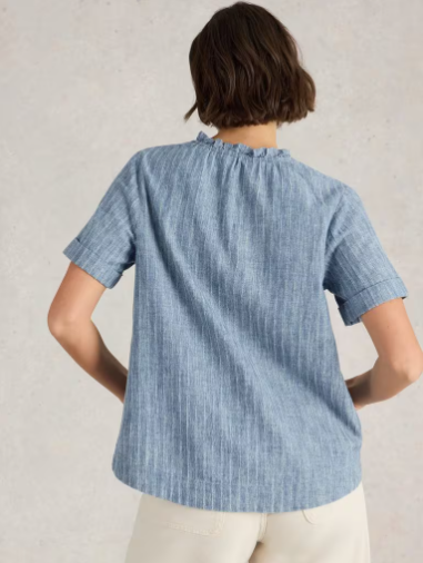 WHITE STUFF TEAKIE STRIPE  TOP