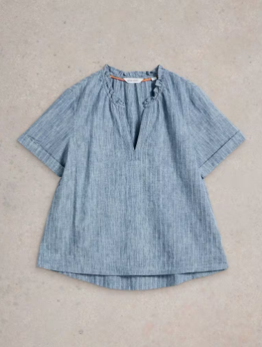WHITE STUFF TEAKIE STRIPE  TOP