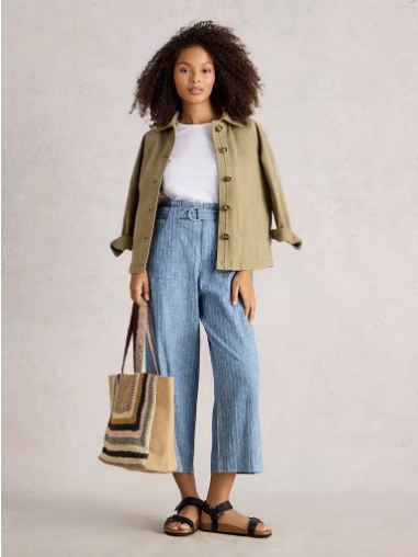 WHITE STUFF TEAKIE STRIPE PANTS