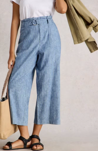 WHITE STUFF TEAKIE STRIPE PANTS