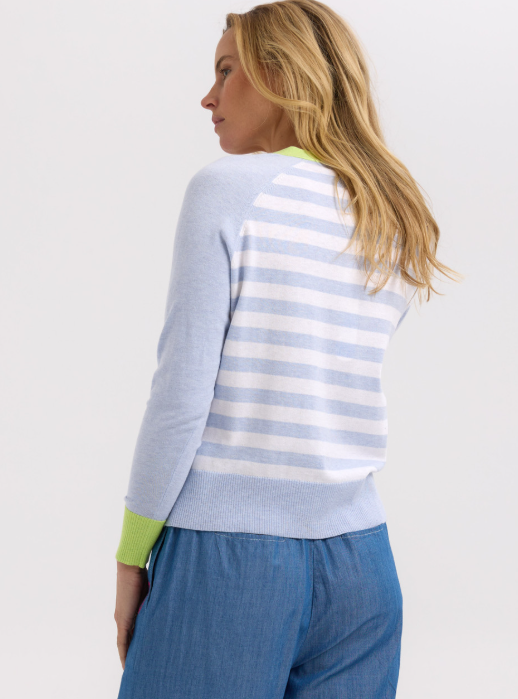 ZAKET & PLOVER SPLIT CARDI SKY