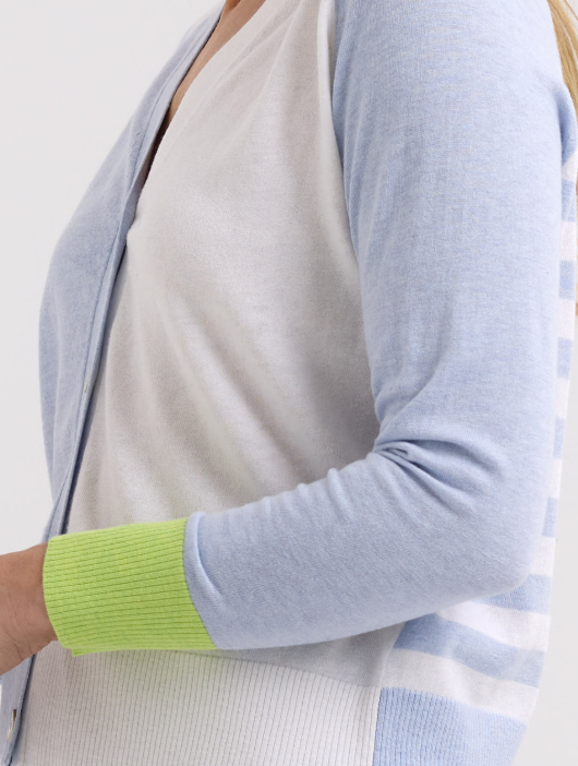ZAKET & PLOVER SPLIT CARDI SKY