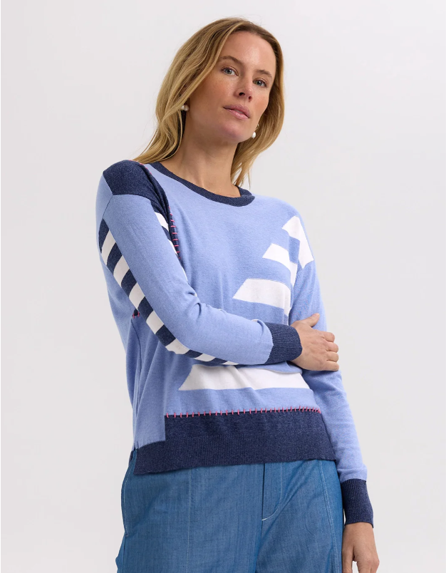 ZAKET & PLOVER INTARSIA BLUEBERRY