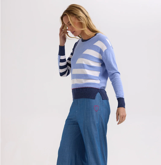 ZAKET & PLOVER INTARSIA BLUEBERRY