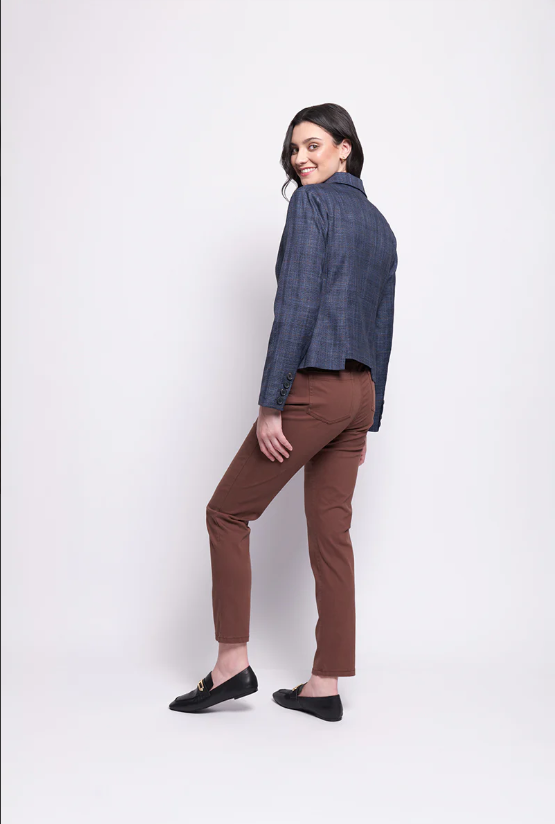 FOIL MATCH MAKER JACKET DARK BLUE CHECK