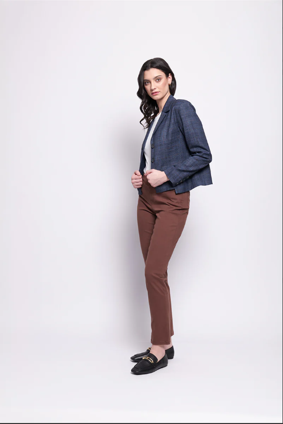 FOIL MATCH MAKER JACKET DARK BLUE CHECK
