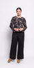 FOIL POP ALONG BLACK PANT