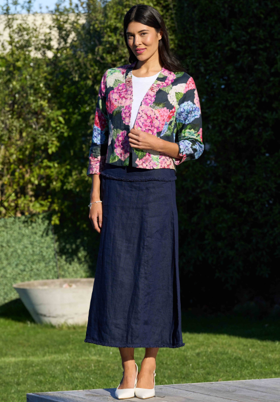 FOIL FRINGE BENEFITS SKIRT ECLIPSE